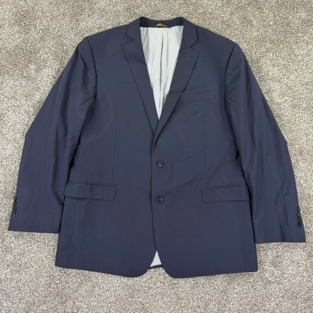 Brooks Brothers Explorer Regent Fit Navy Blue Wool Blazer Sport Coat Mens 46L